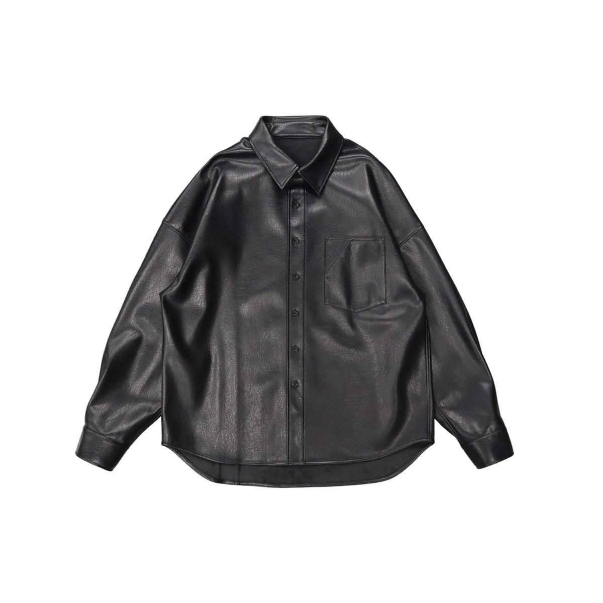 Black Leather Shirt product image