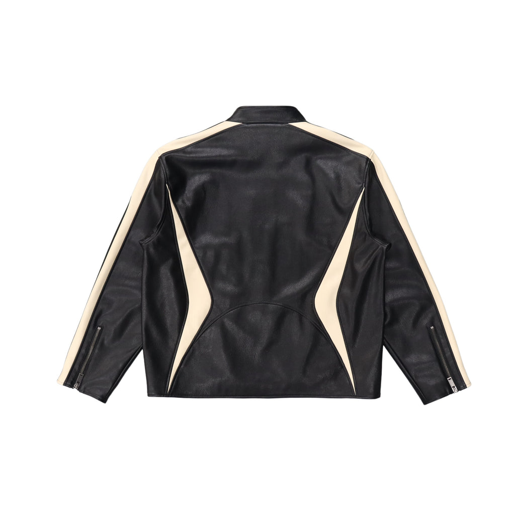 Beige-Black Paneled Jacket product image