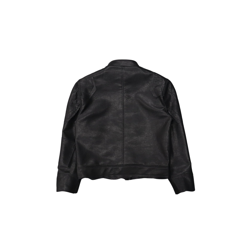 Lace-Trim Leather Jacket product image