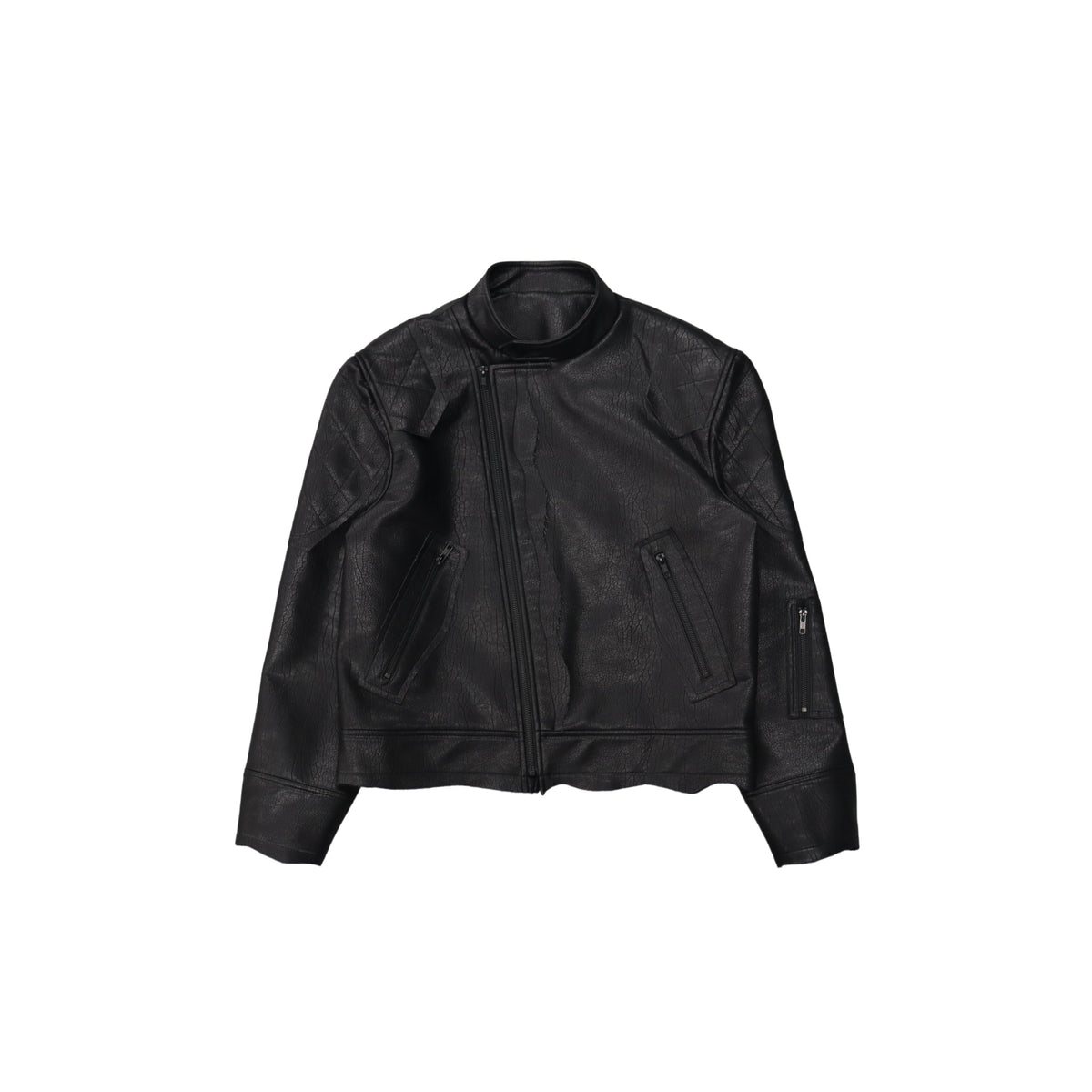 Lace-Trim Leather Jacket product image