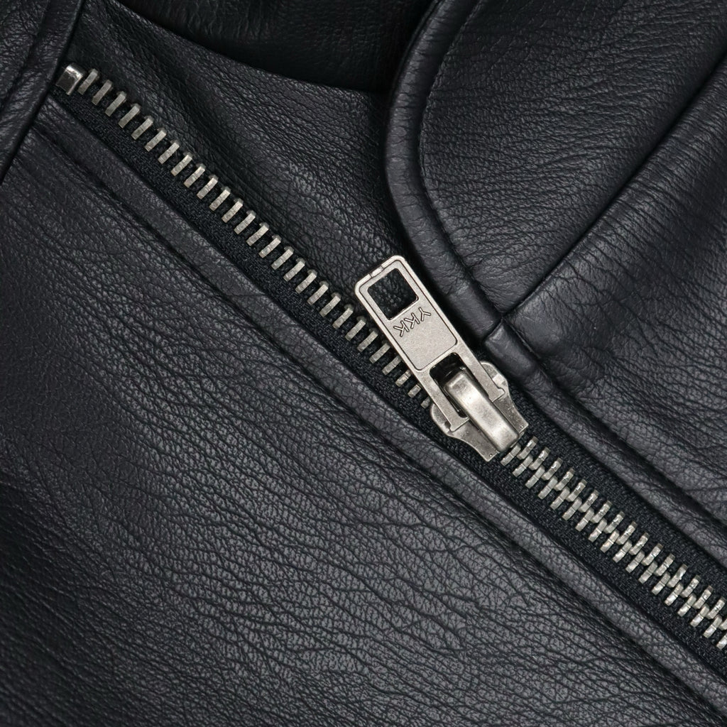 Black Matte Long Leather Coat product image