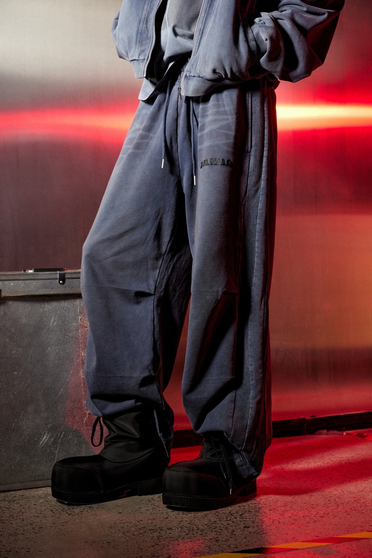 Navy Dye Boxy Sweatpants