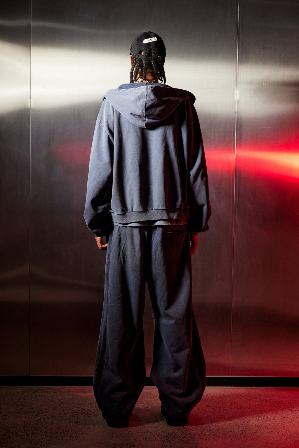 Navy Dye Boxy Sweatpants