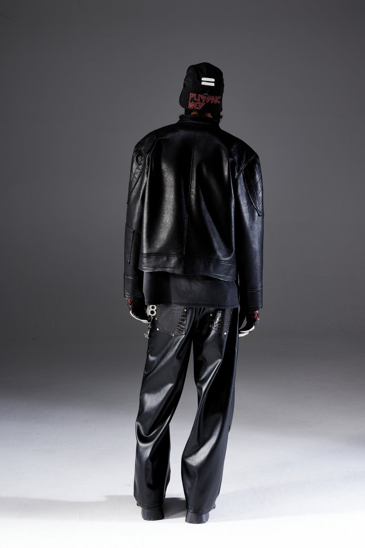 Rock crack Leather Jacket