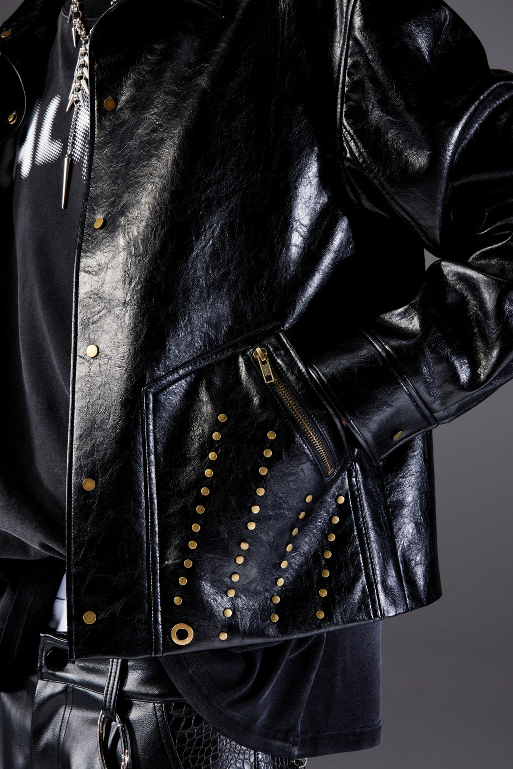 Rivet Revival Leather Jacket