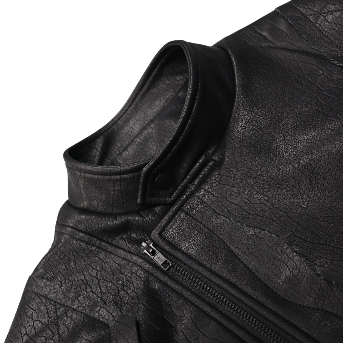 Lace-Trim Leather Jacket product image