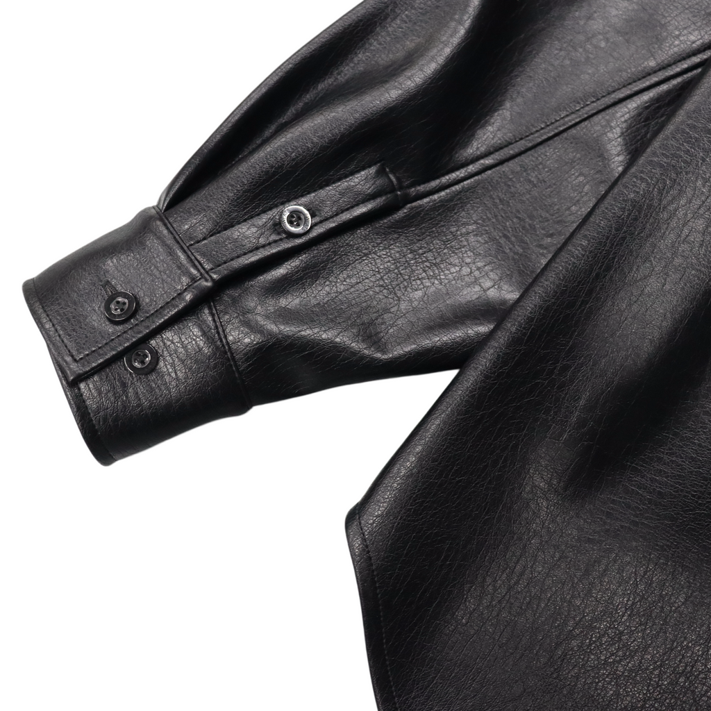 Black Leather Shirt product image